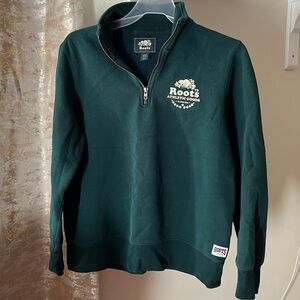 Roots women’s quarter zip sweatshirt